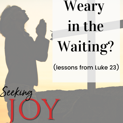 Are You Weary in the Waiting? Lessons from Luke 23