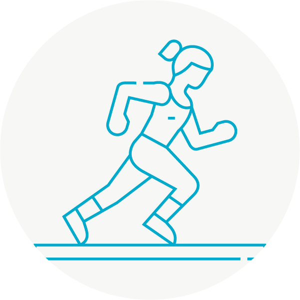 Icon of a person in movement